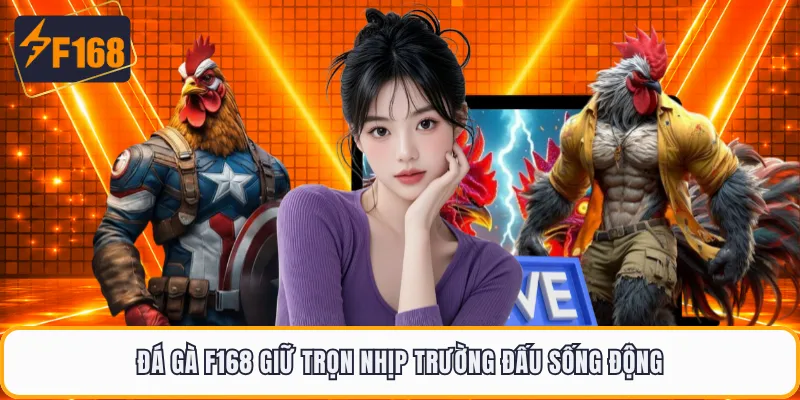 Đá gà F168 giữ trọn nhịp trường đấu sống động